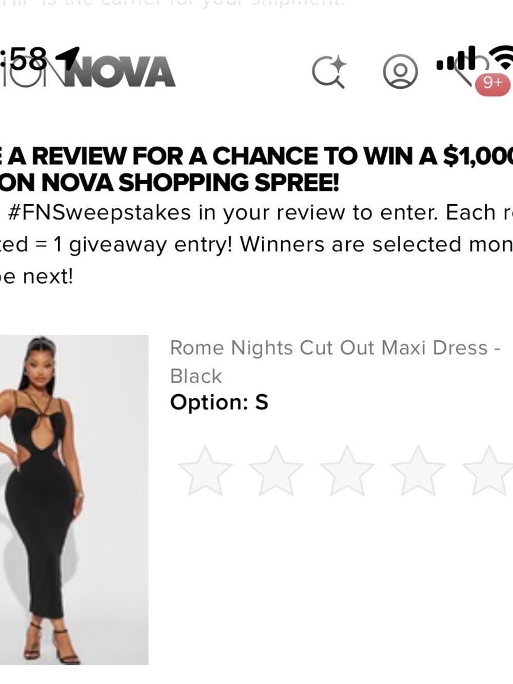 Fashion Nova Rome Nights Cut-Out Maxi Dress - Black